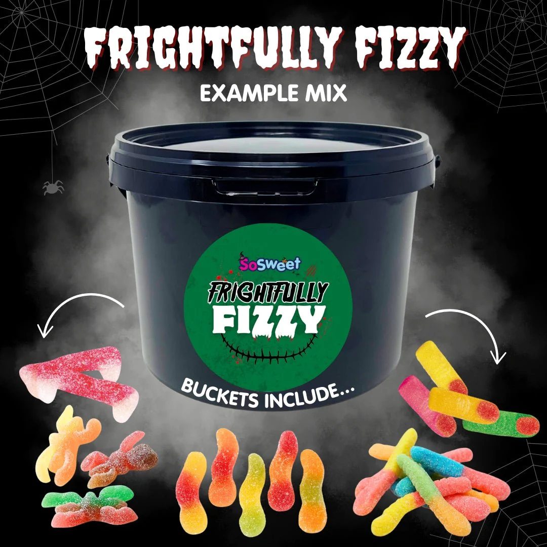 Halloween Frightfully Fizzy Trick'n'Mix Sweets Bucket 2kg - Image 3