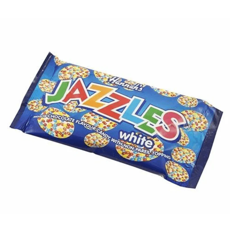 Hannahs White Jazzles Bag 40g