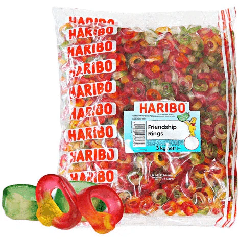 Haribo Friendship Rings Bag 3kg