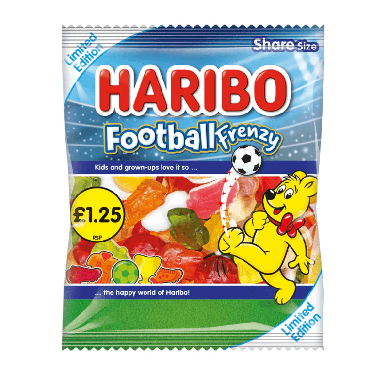 Haribo Football Frenzy Peg Bag 140g