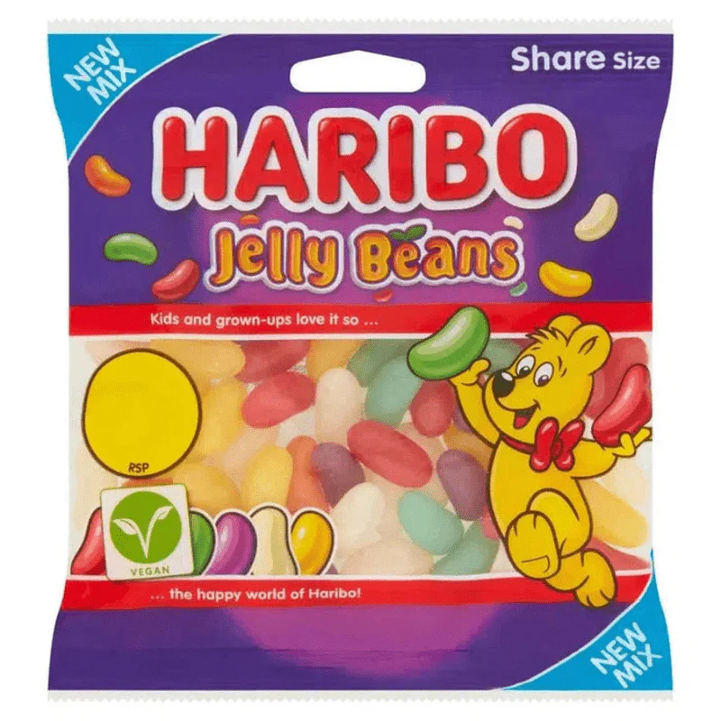 Haribo Jelly Beans Peg Bag 140g