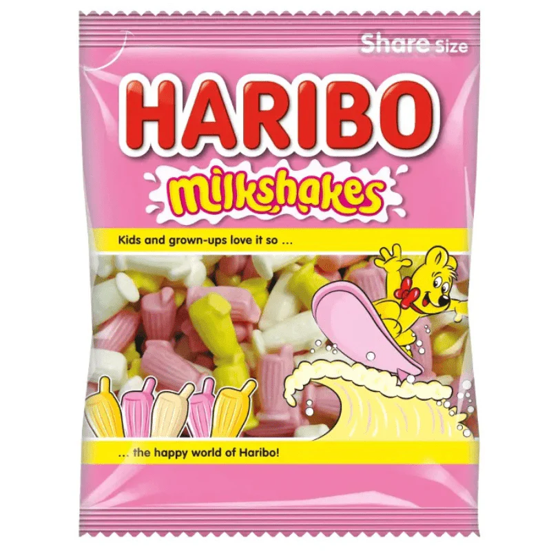 Haribo Milkshakes Peg Bag 160g