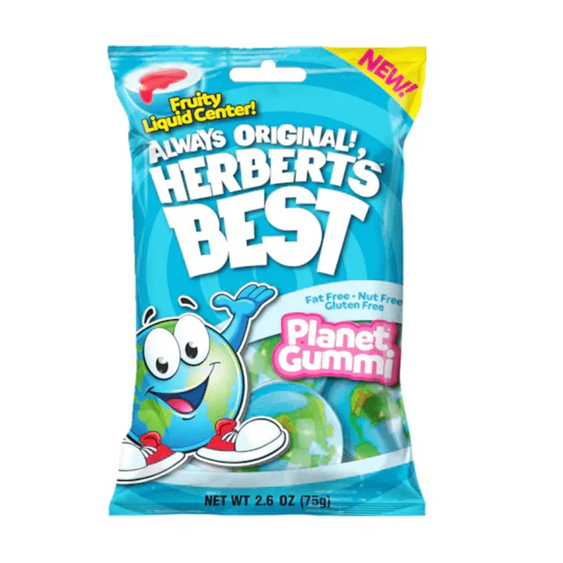 Herberts Best Planet Gummi Ball Peg Bag 75g