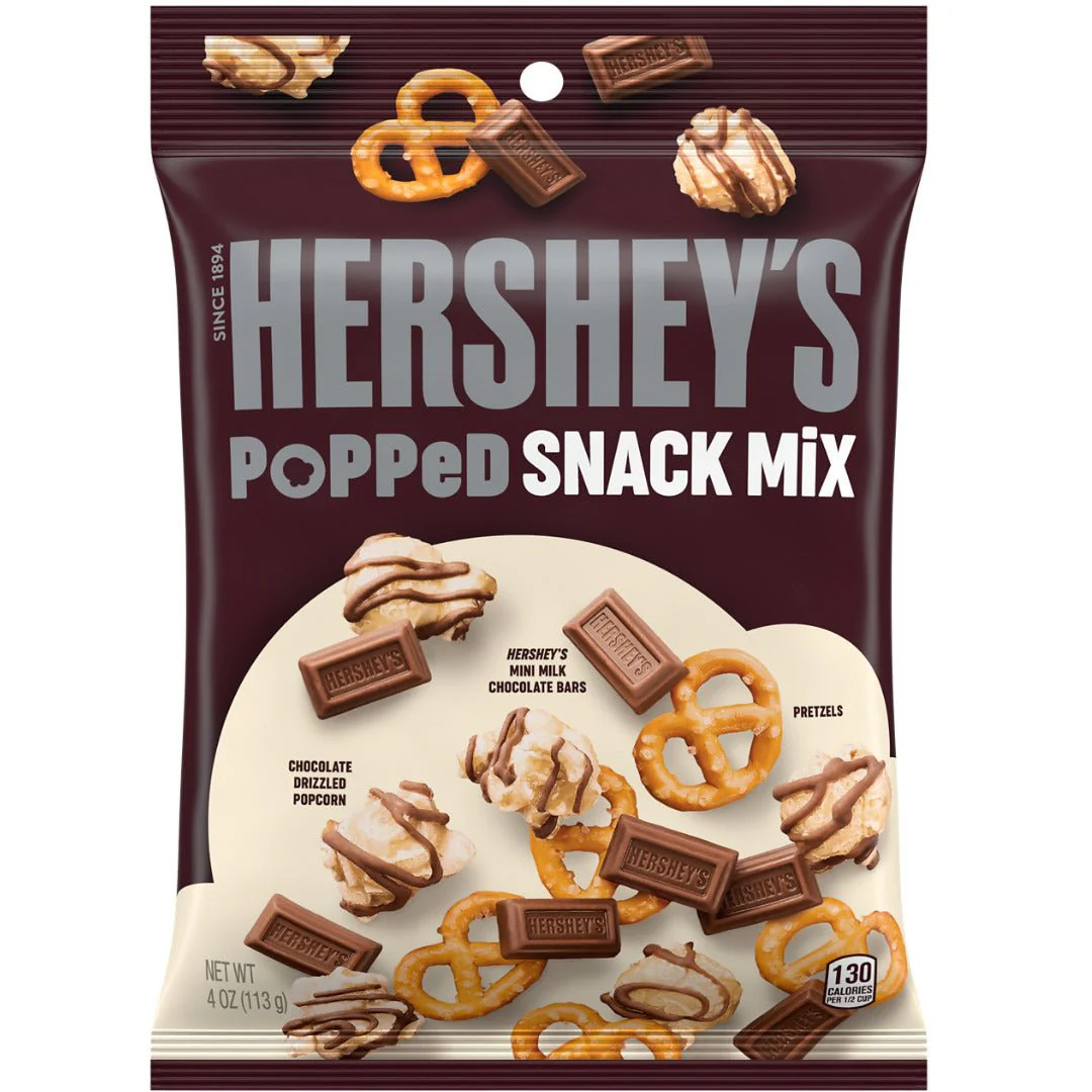 Hershey's Popped Snack Mix Peg Bag 113g