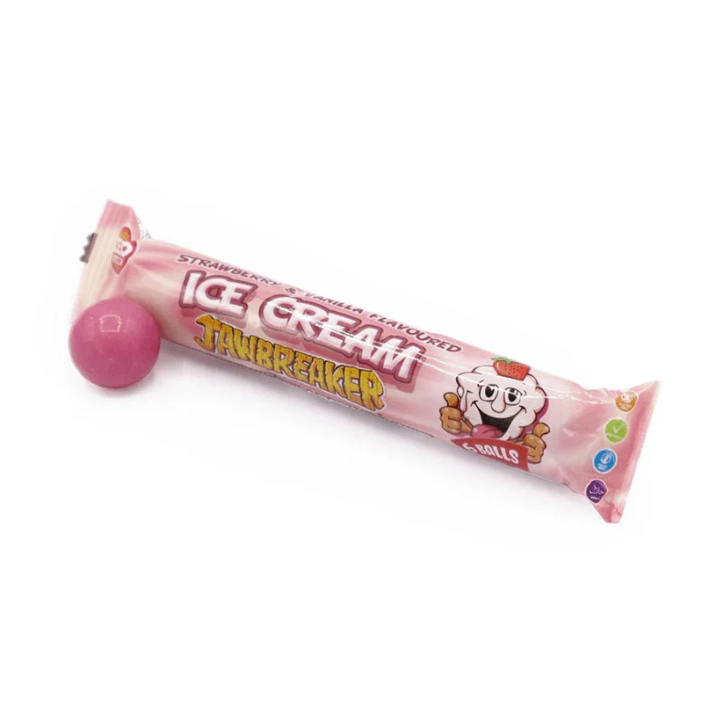 Jawbreakers Strawberry & Vanilla Ice Cream 6 Ball 50g