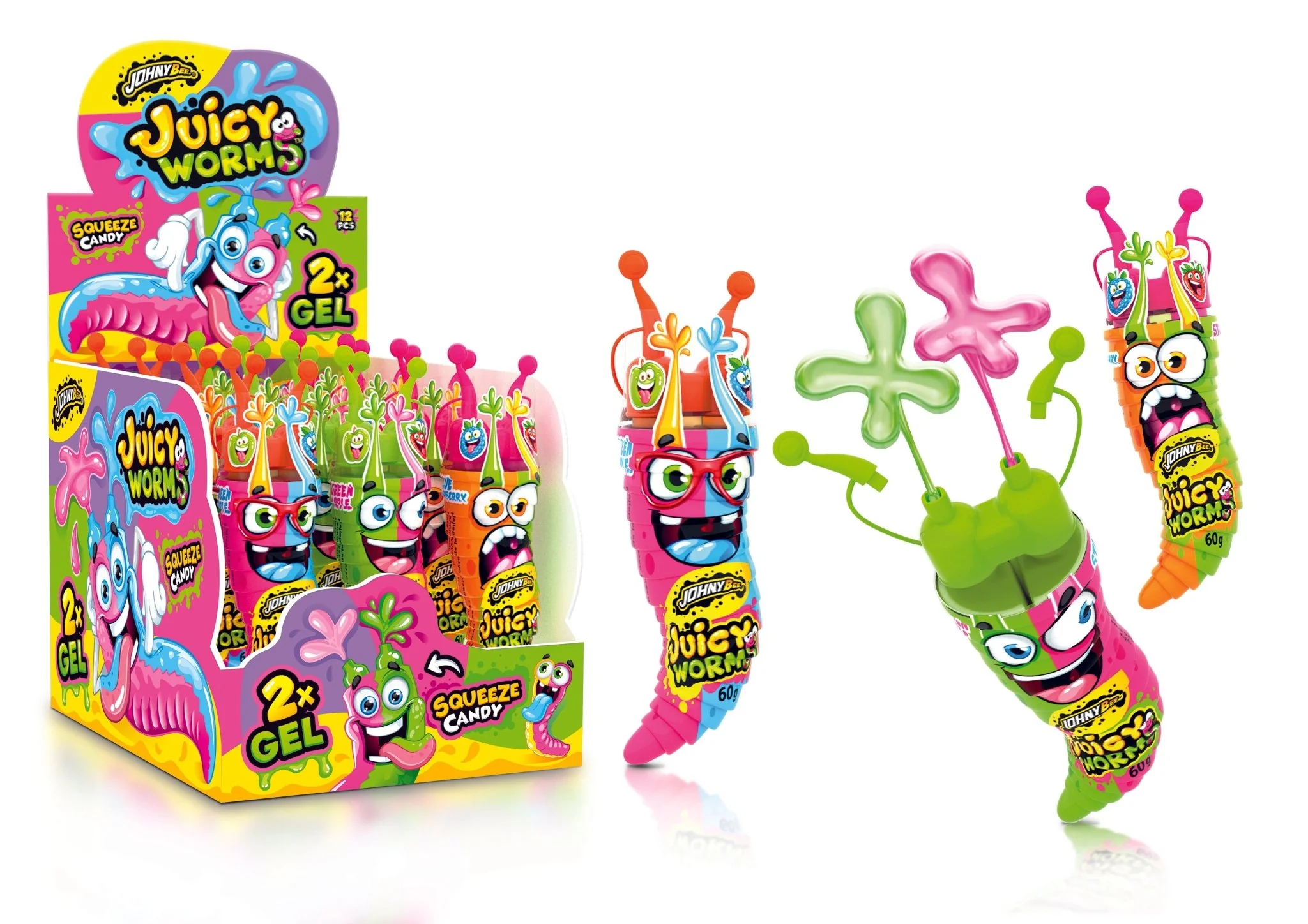 Johny Bee Juicy Worms 58g