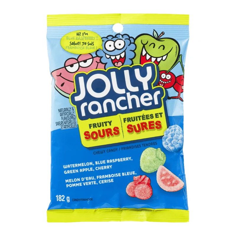 Jolly Rancher Fruity Sours Peg Bag 182g