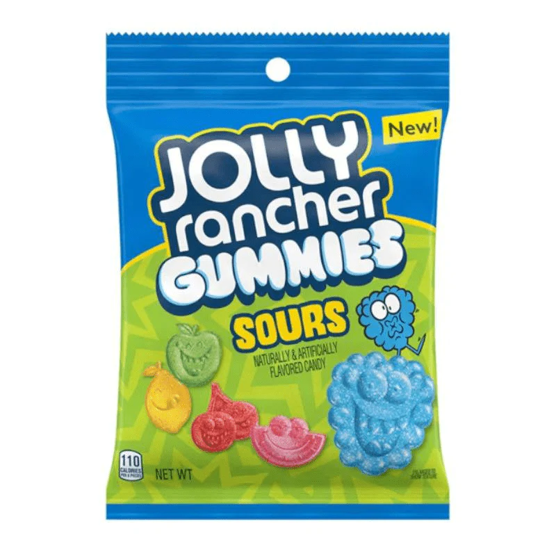 Jolly Rancher Gummies Sour Peg Bag 184g USA