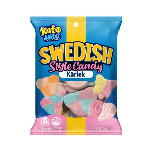 Kato Mito Kärlek Swedish Style Candy 120g Peg Bag