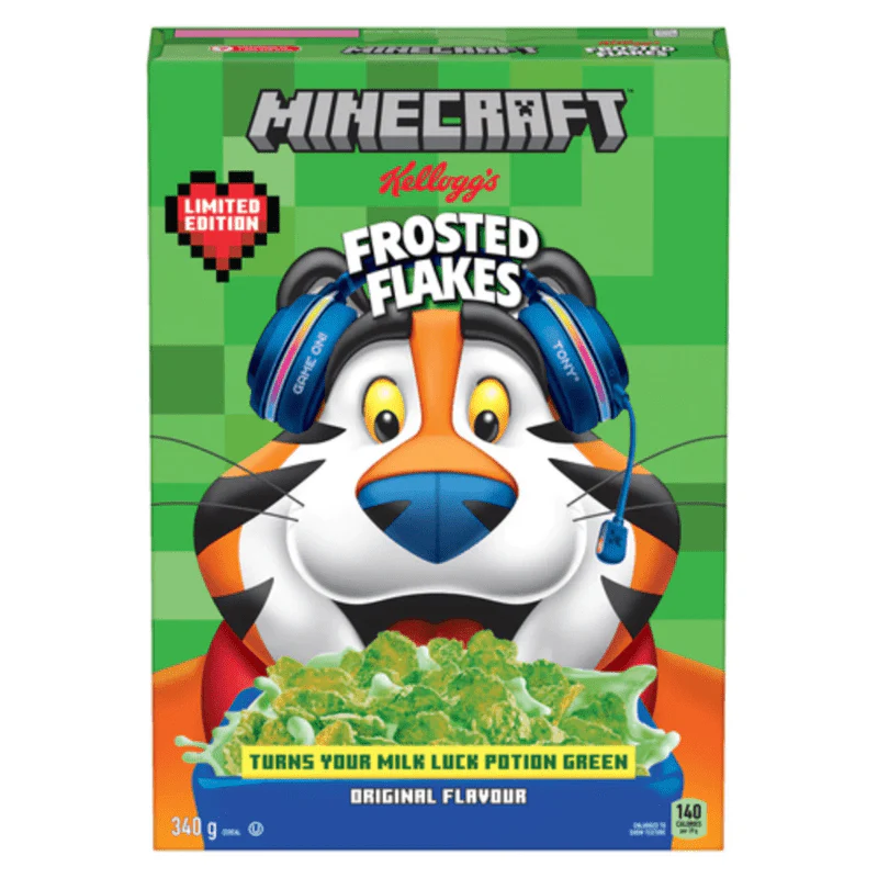 Kelloggs Frosted Flakes Minecraft Cereal 340g