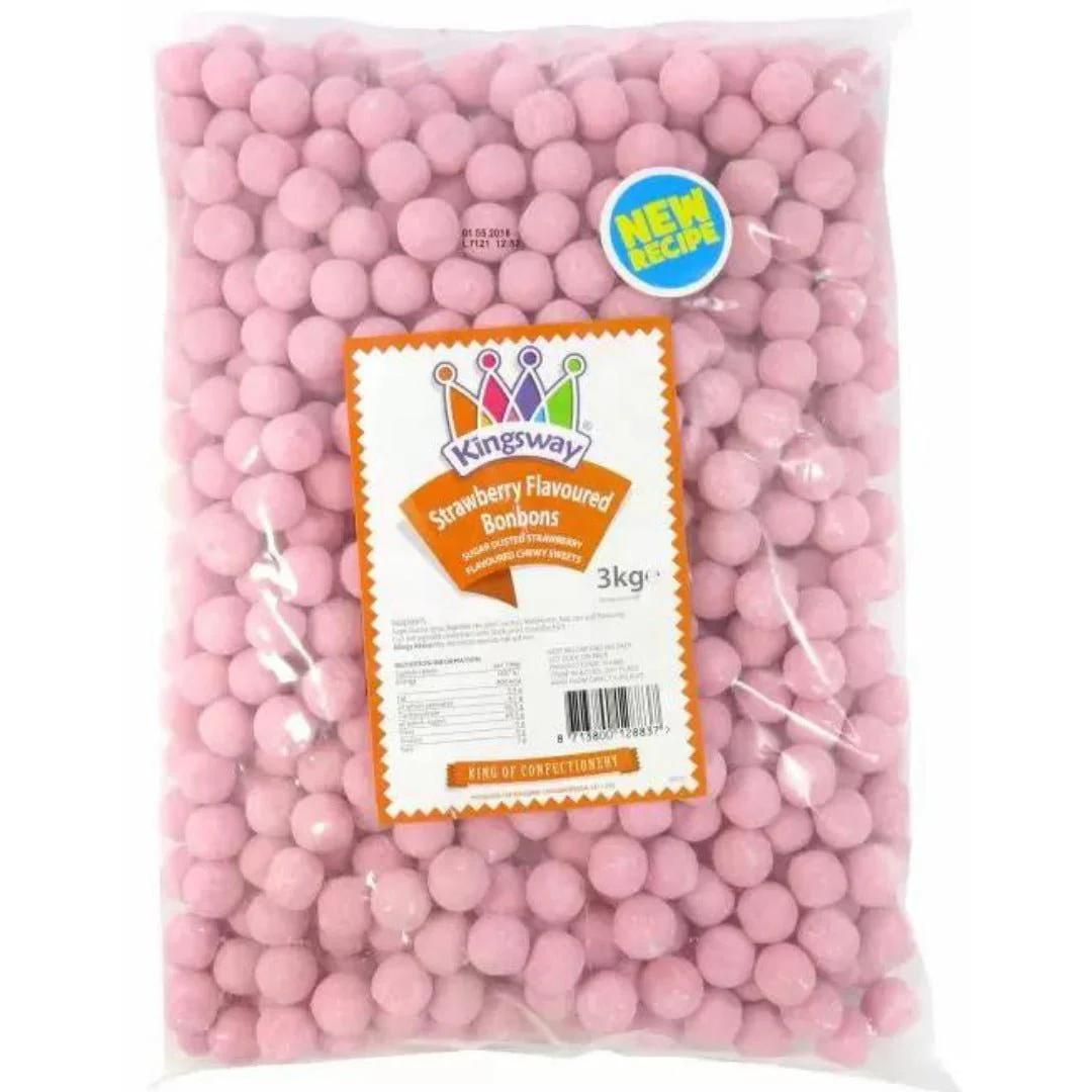 Kingsway Strawberry Bon Bons Bag 3kg