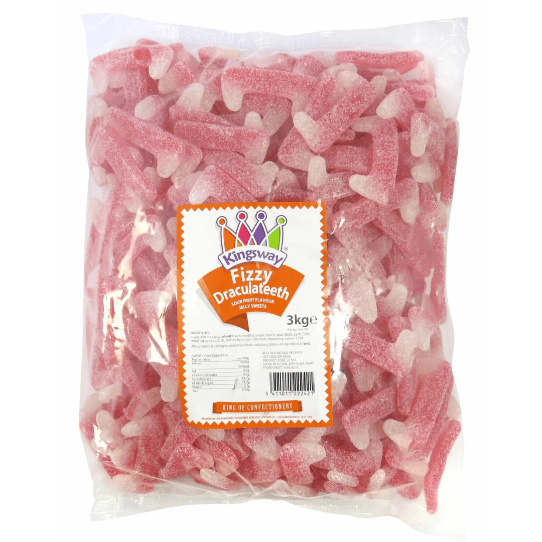 Kingsway Fizzy Dracula Teeth Bag 3kg