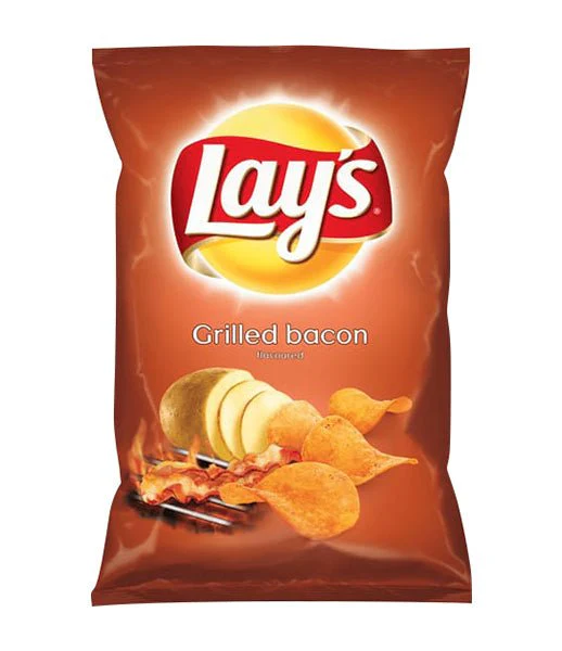 Lays Grilled Bacon Crisps Bag 140g