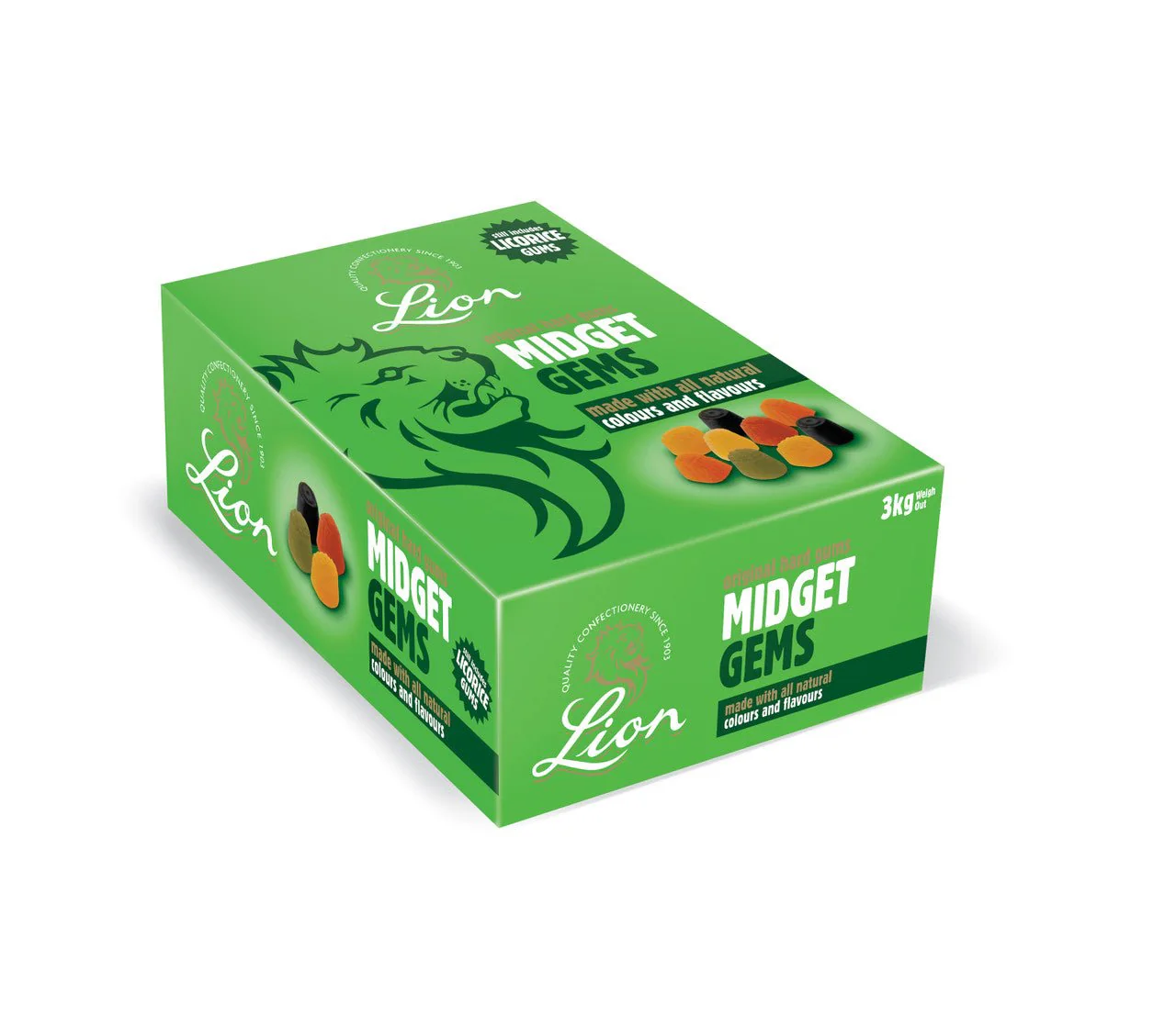 Lion Midget Gems Box 2kg
