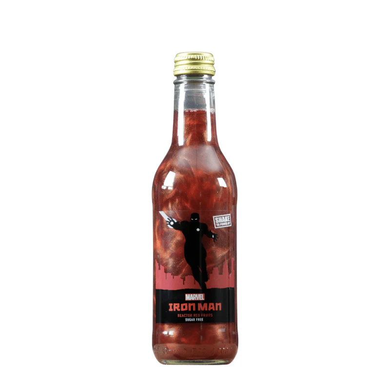 Marvel Iron Man Reactor Red Fruits Soda Bottle 330ml