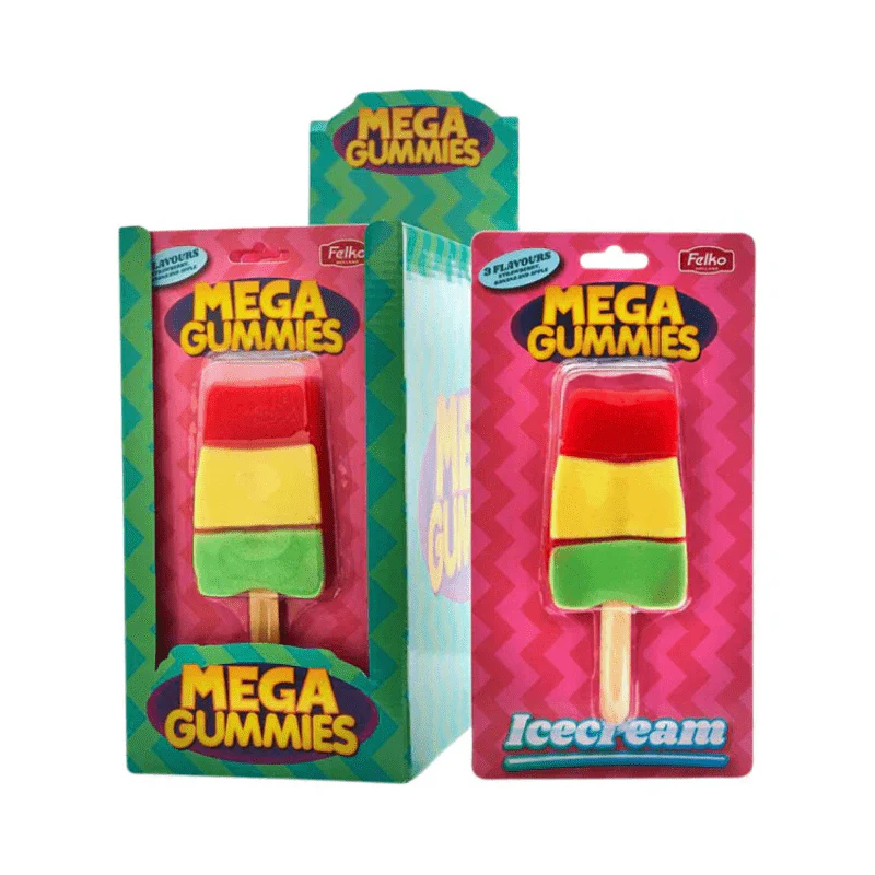 Felko Mega Gummies Ice Cream 120g