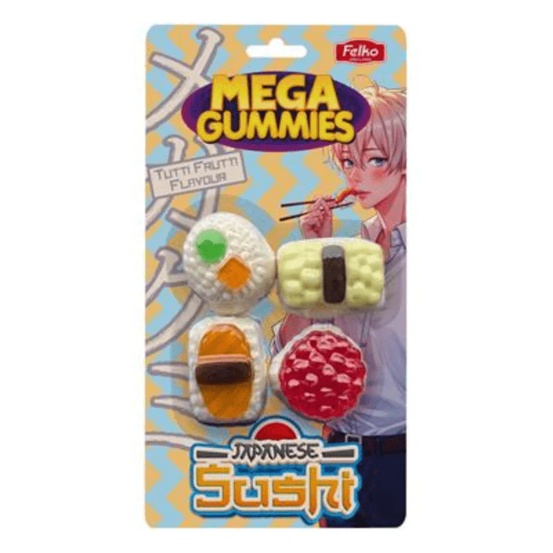 Felko Mega Gummies Japanese Sushi 120g