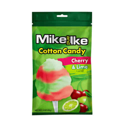 Mike and Ike Cotton Candy Cherry & Lime Peg Bag 85g