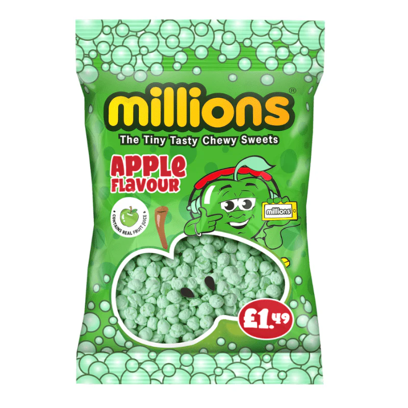 Millions Apple Peg Bag 110g PMP £1.49