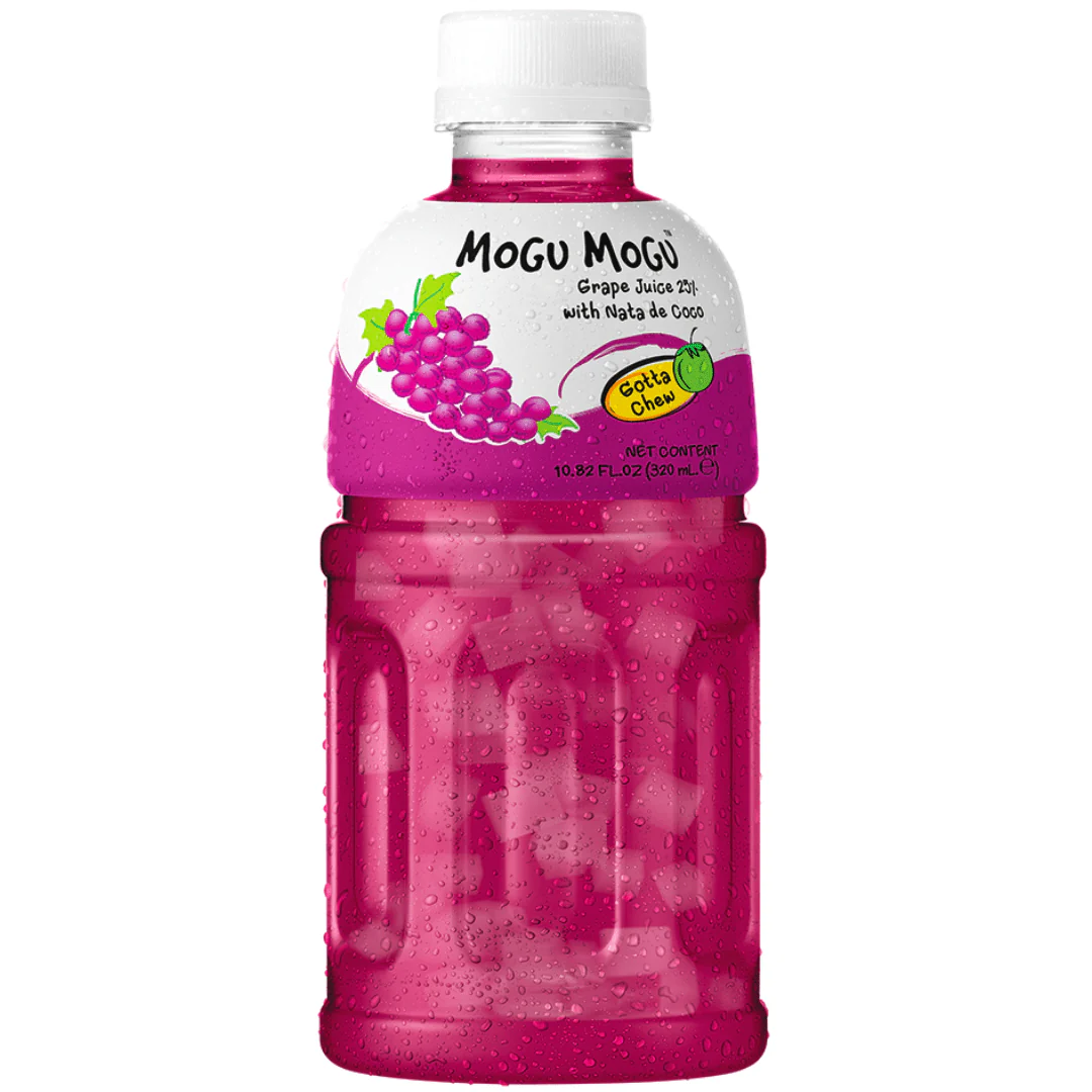 Mogu Mogu Grape with Nata de Coco Bottle 320ml