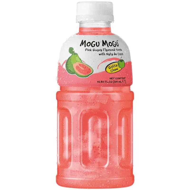 Mogu Mogu Pink Guava with Nata de Coco Bottle 320ml