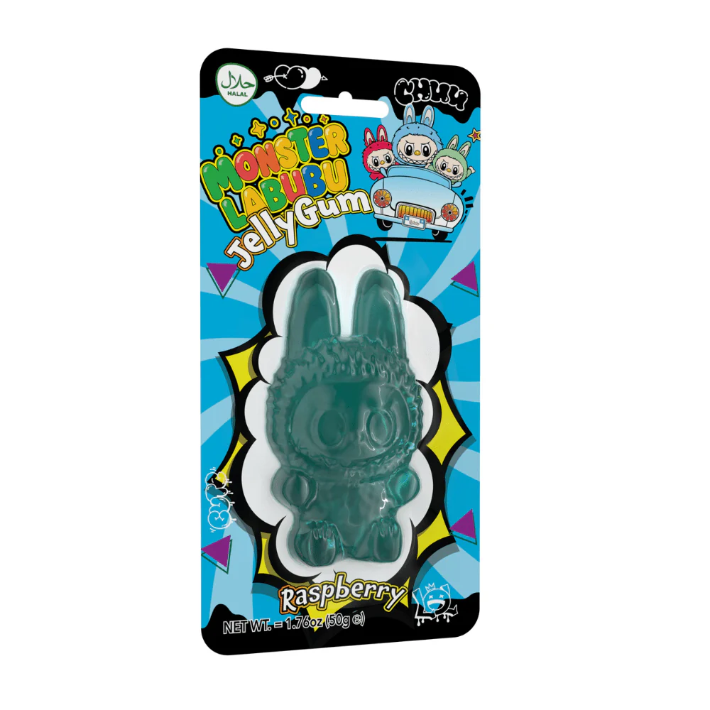 Monster Labubu Blue Raspberry Jelly Gum 50g