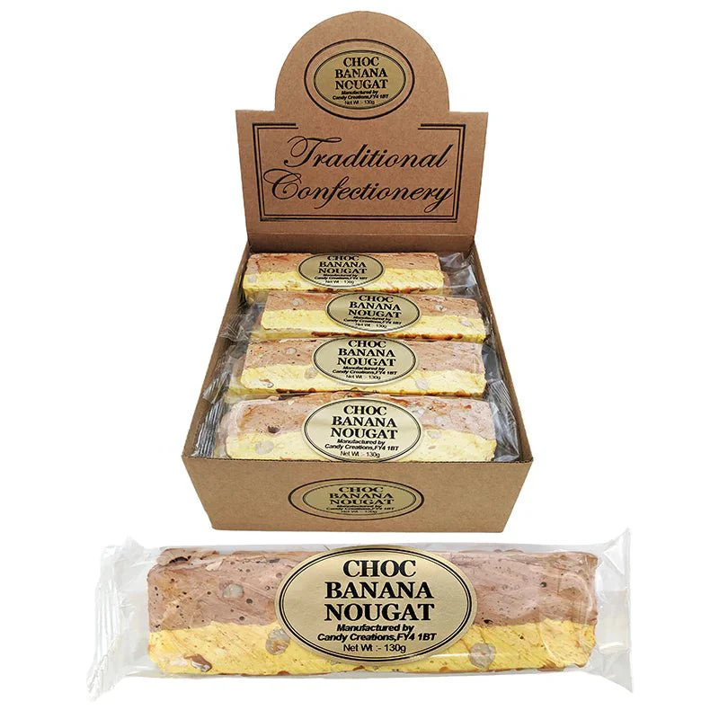 Candy Creations Chocolate Banana Nougat Bar 110g