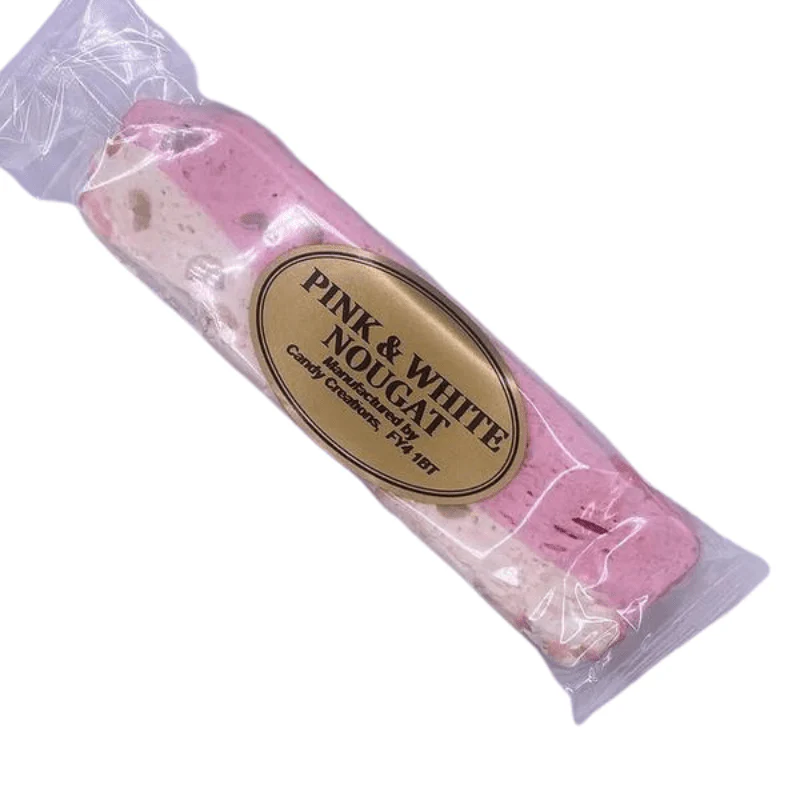 Candy Creations Pink and White Nougat Bar 110g