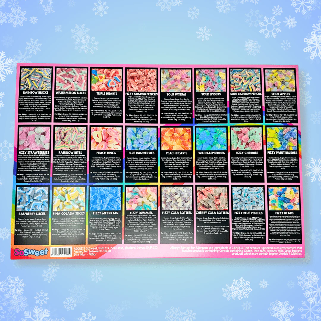 SoSweet Advent Calendar - Pick'n'Mix  Fizzy 950g - Image 4