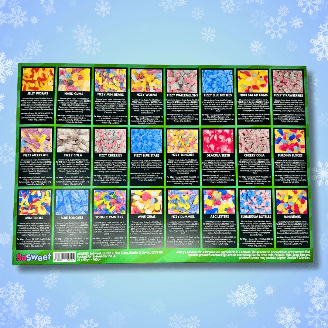 SoSweet Advent Calendar - Pick'n'Mix Vegan 950g - Image 4