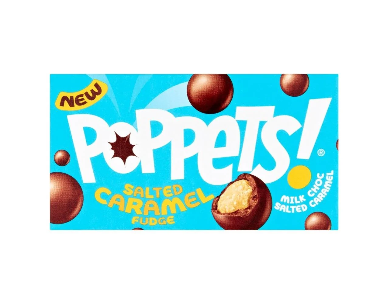 Poppets Salted Caramel Fudge Box 40g