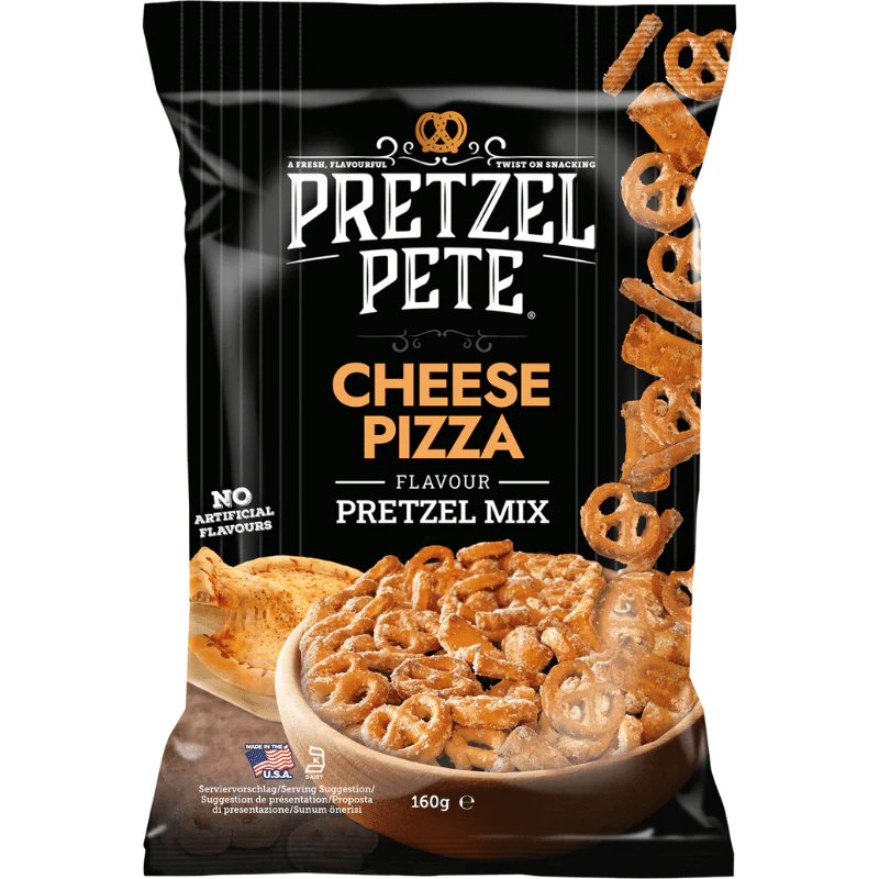 Pretzel Pete Mix Cheese Pizza Bag 160g