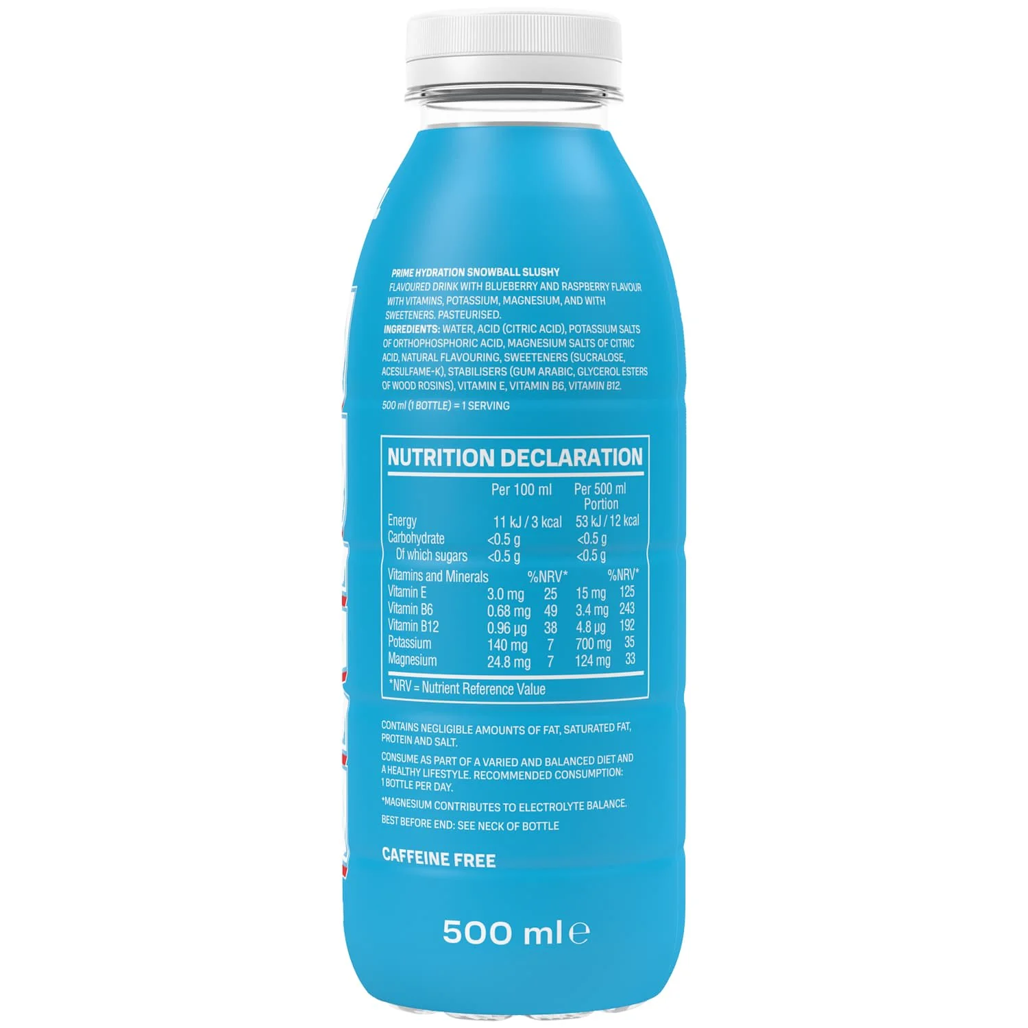 Prime Hydration Snowball Slushy Bottle 500ml - Image 2