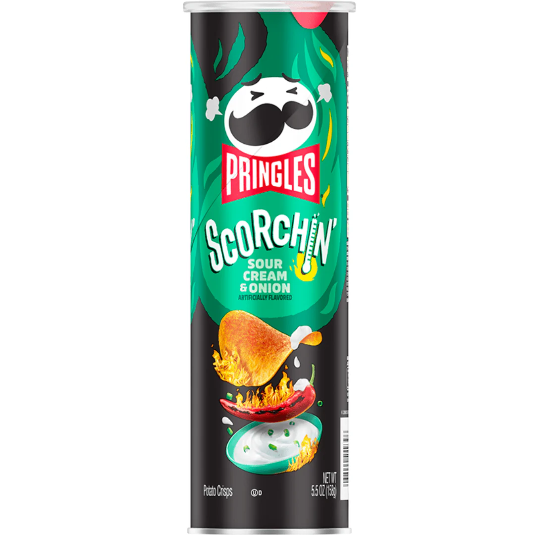 Pringles Scorchin' Sour Cream & Onion 158g USA