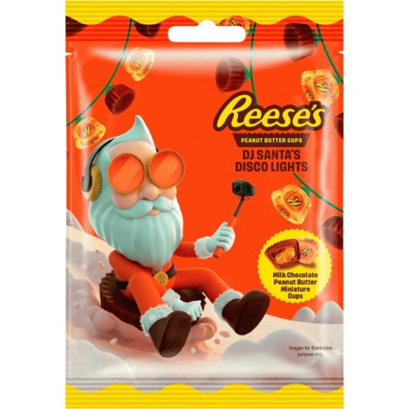 Reeses DJ Santa Lights Peg Bag 62g