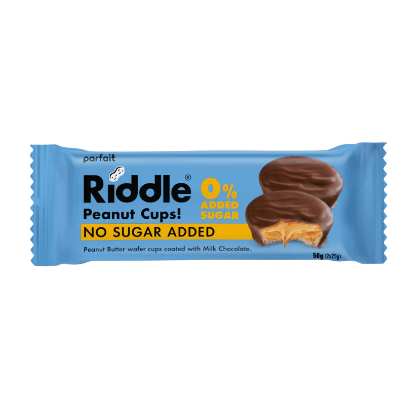 Riddle Peanut Butter Wafer Cups No added Sugar 50g