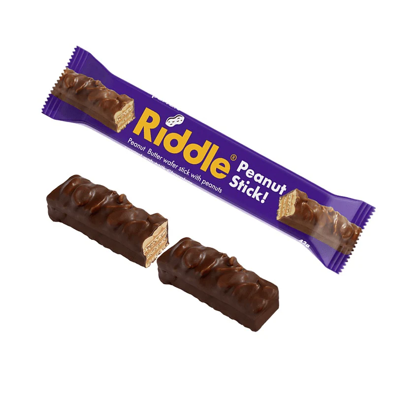 Riddle Peanut Butter Wafer Sticks Bar 42g