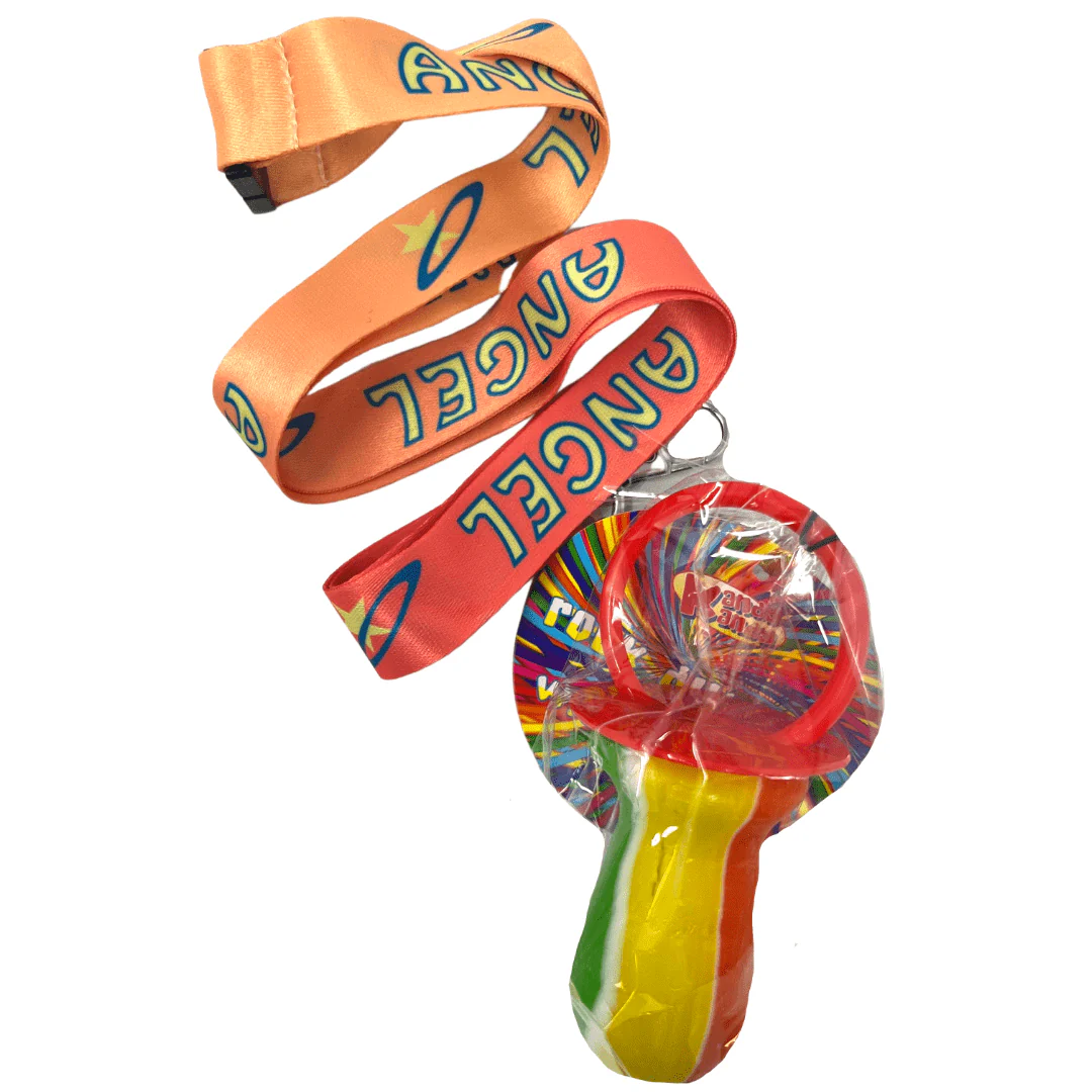 Kandy Kandy Rock Lollipop Lanyard Angel 60g