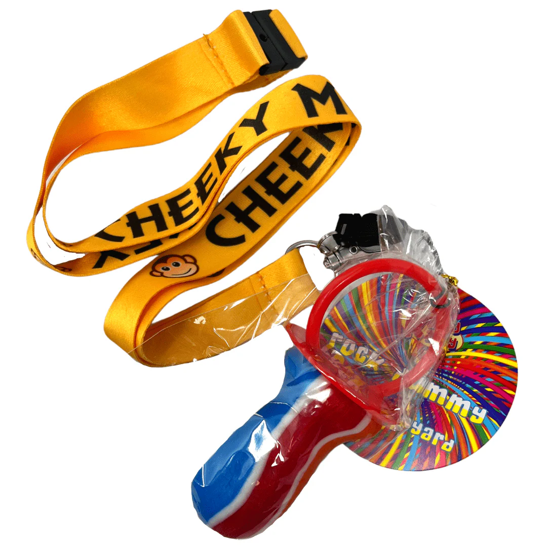 Kandy Kandy Rock Lollipop Lanyard Cheeky Monkey 60g