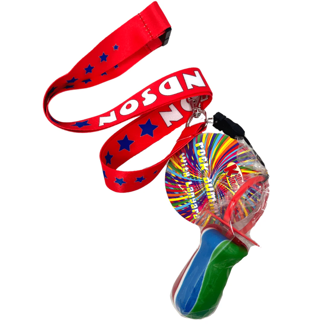 Kandy Kandy Rock Lollipop Lanyard Grandson 60g