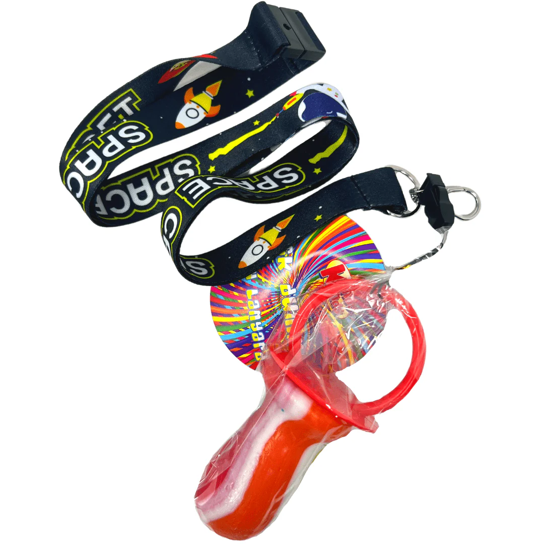 Kandy Kandy Rock Lollipop Lanyard Space Cadet 60g