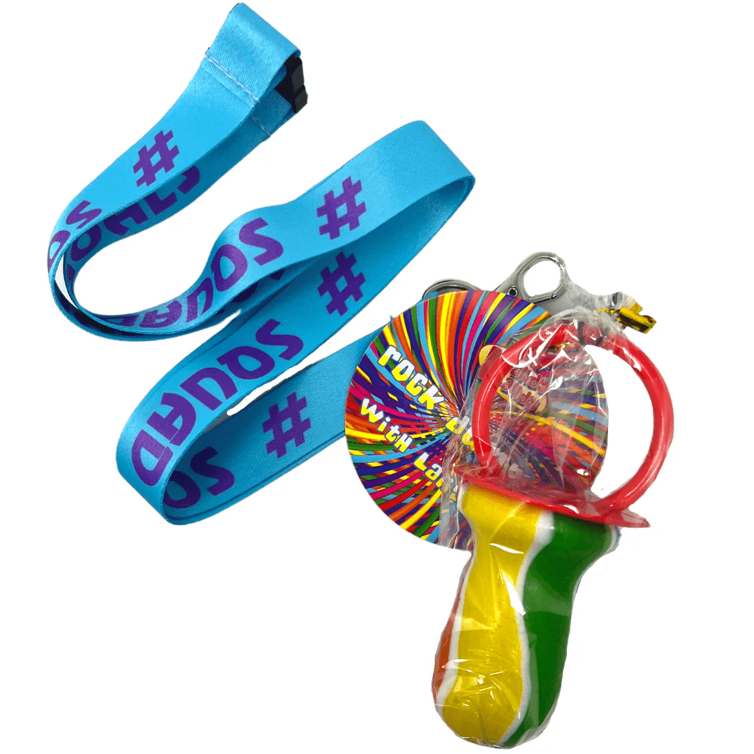 Kandy Kandy Rock Lollipop Lanyard Squad Goal 60g