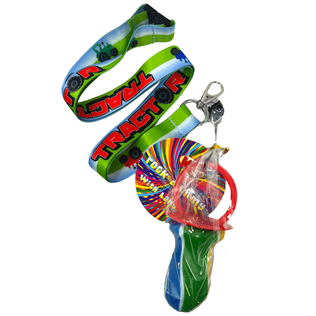Kandy Kandy Rock Lollipop Lanyard Tractor 60g