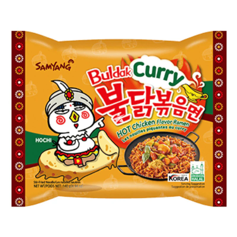 Samyang Buldak Hot Chicken Curry Ramen Noodles 140g