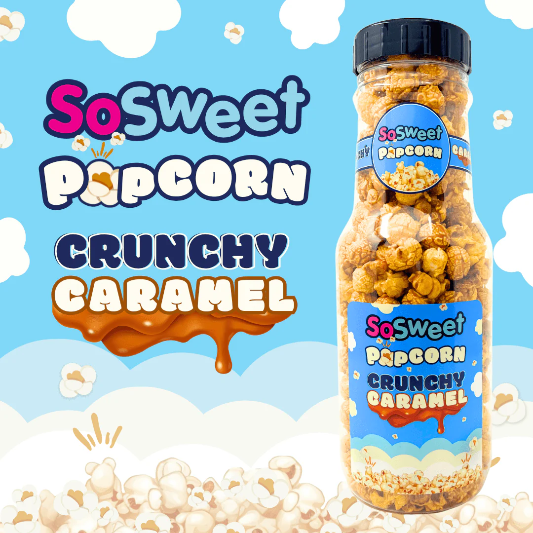 SoSweet Crunchy Caramel Popcorn Bottle 260g