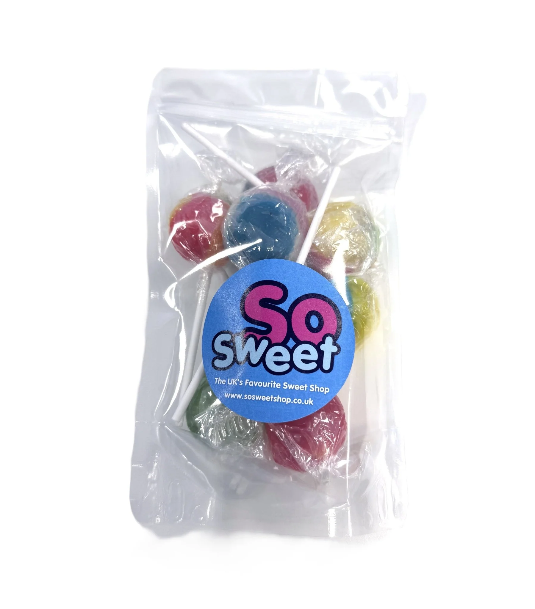 SoSweet Dobsons Mega Lollies Mix Pouch (9 Lollipops) 205g