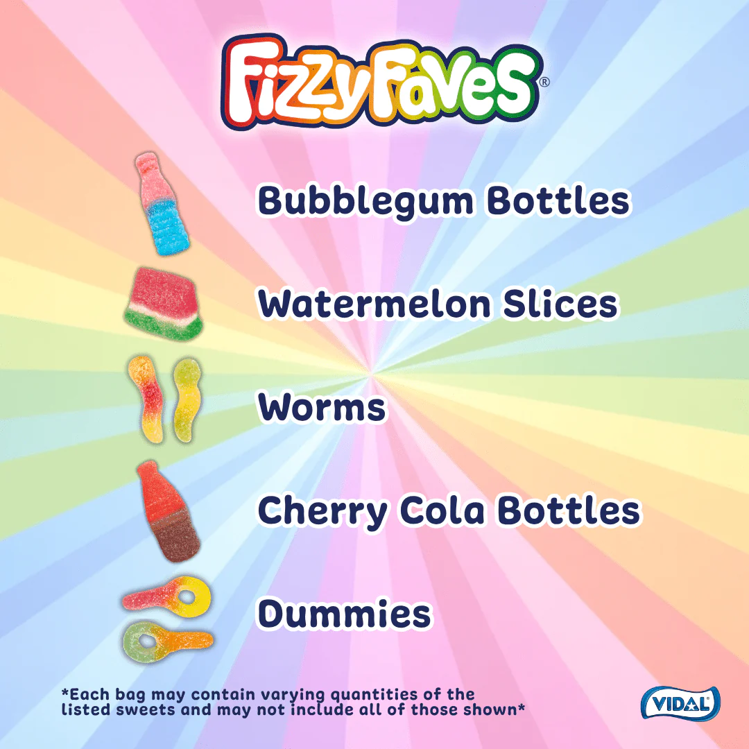 SoSweet FizzyFaves 125g Peg Bag - Image 3