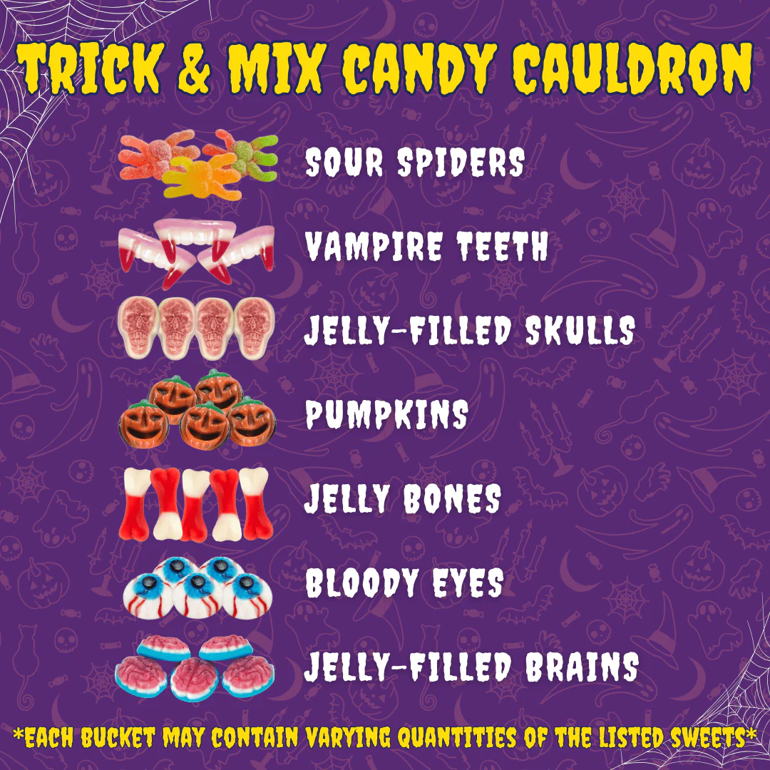 SoSweet Trick & Mix Candy Cauldron Bucket 1.5kg - Image 3