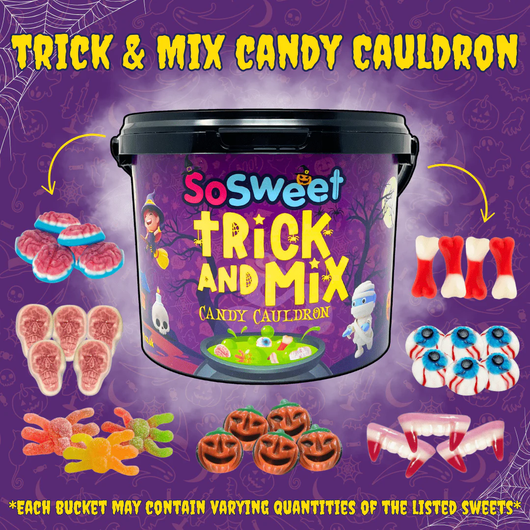 SoSweet Trick & Mix Candy Cauldron Bucket 1.5kg - Image 4