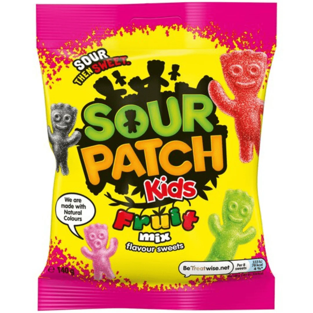 Sour Patch Kids Fruit Mix Peg Bag 130g